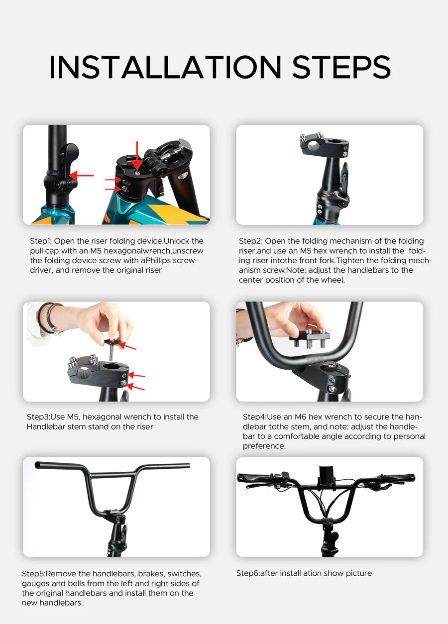 BMX Handlebar for Engine Pro/Engine Pro 2.0 - Enviro Electric Bikes