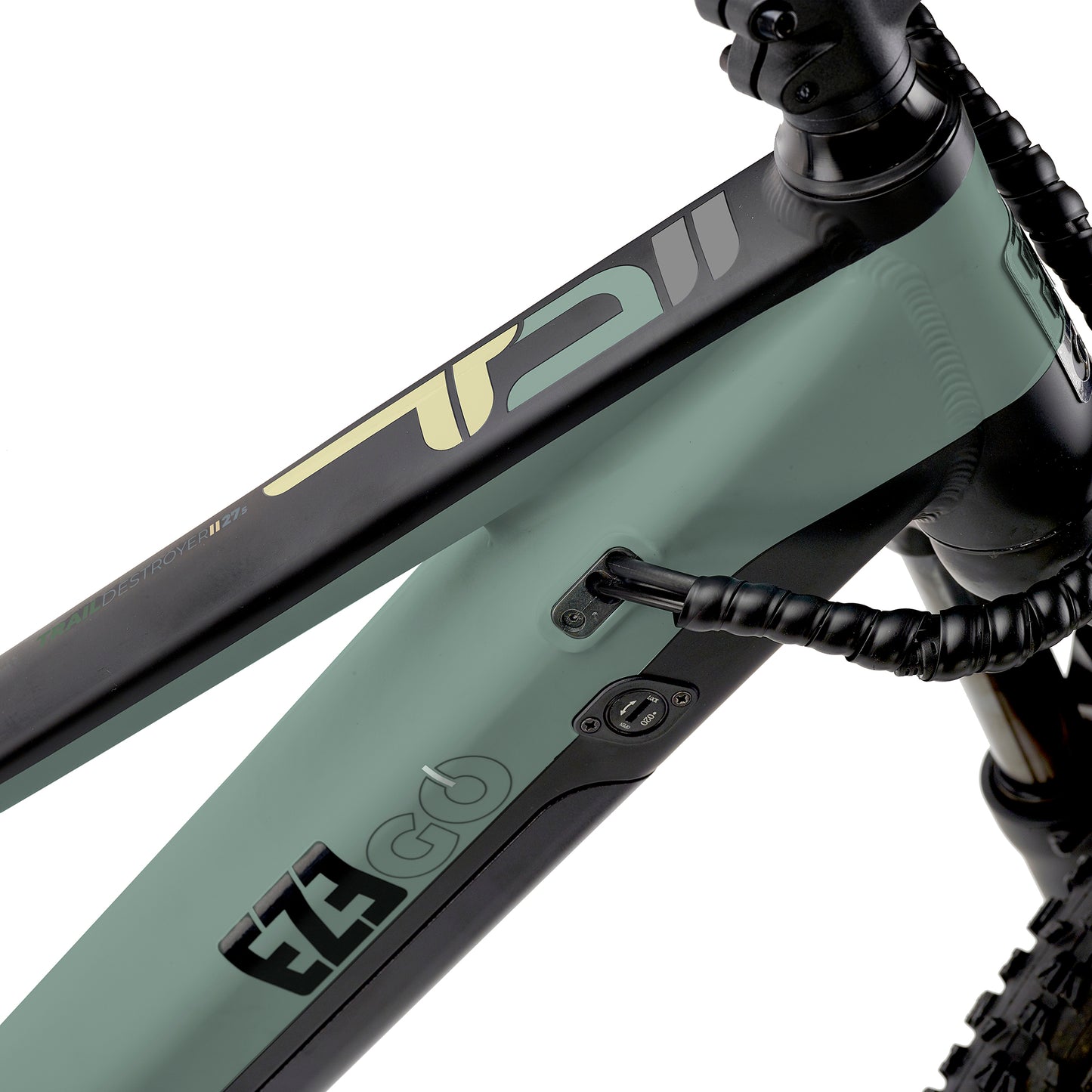 Ezego Trail Destroyer II Electric Bike Army Green - Enviro Electric Bikes