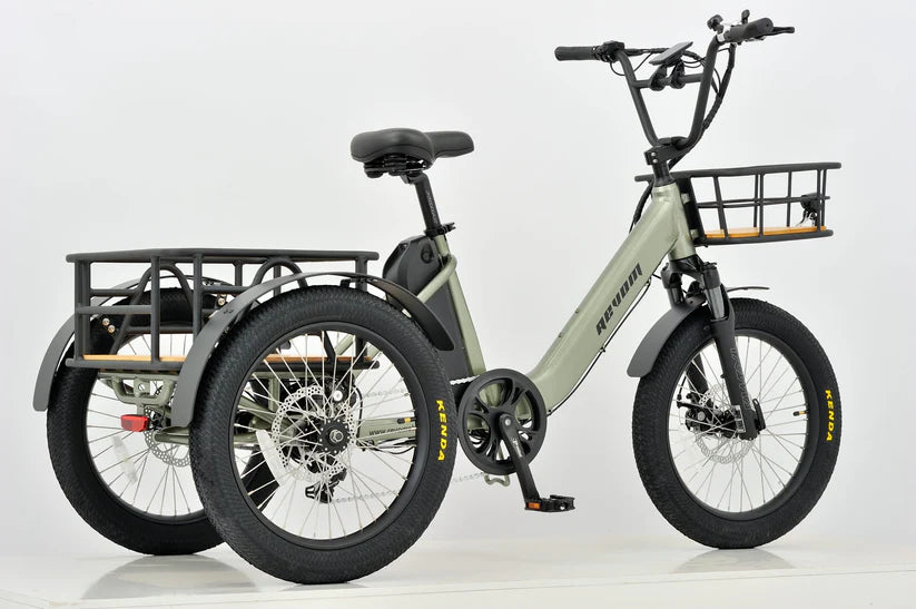 Revom T1 Fat Tyre Electric City and Mountain Trike Electric Bike - Enviro Electric Bikes