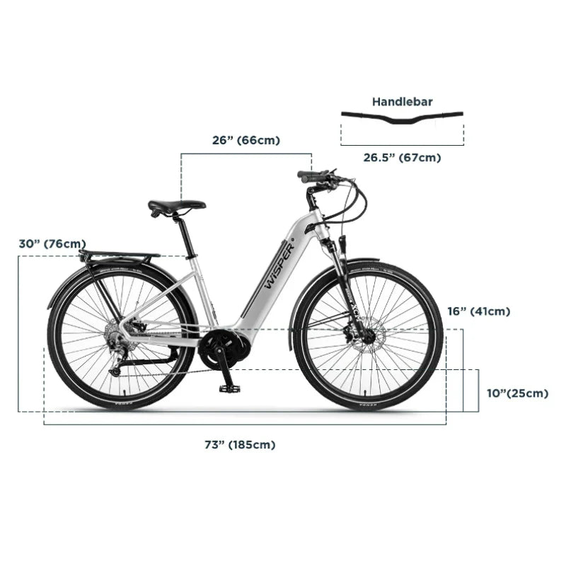 Wisper Wayfarer H7 Hub Drive Step Through Electric Bike - Enviro Electric Bikes