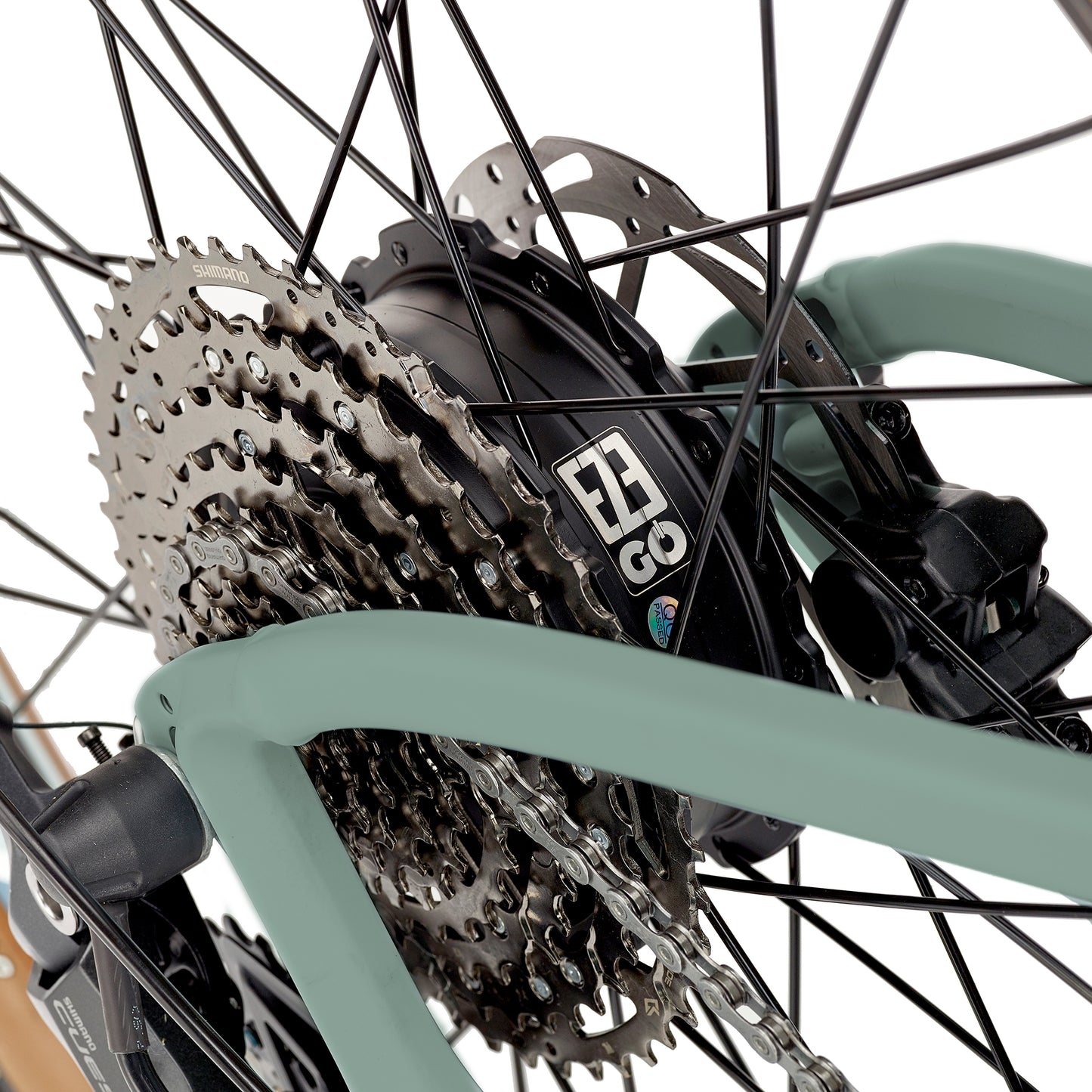 Ezego Trail Destroyer II Electric Bike Army Green - Enviro Electric Bikes