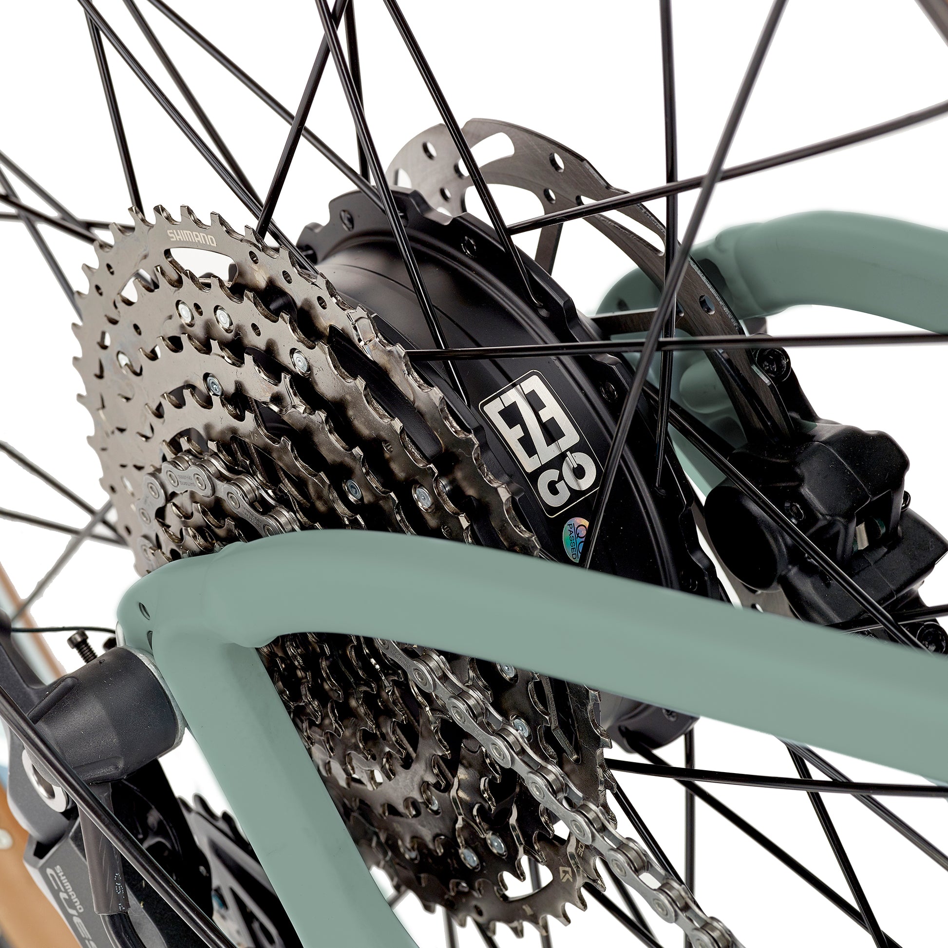 Ezego Trail Destroyer II Electric Bike Army Green - Enviro Electric Bikes