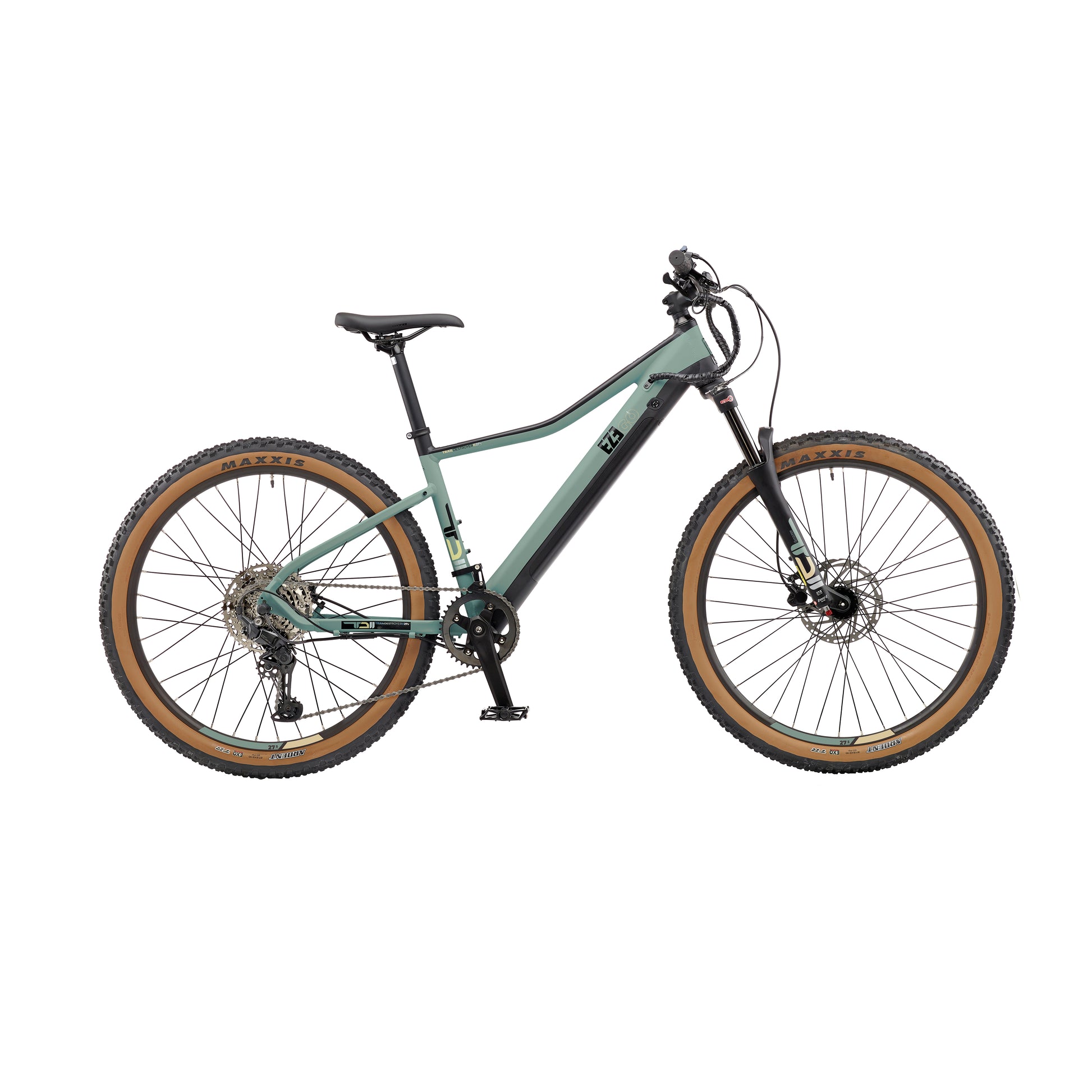Ezego Trail Destroyer II Electric Bike Army Green - Enviro Electric Bikes
