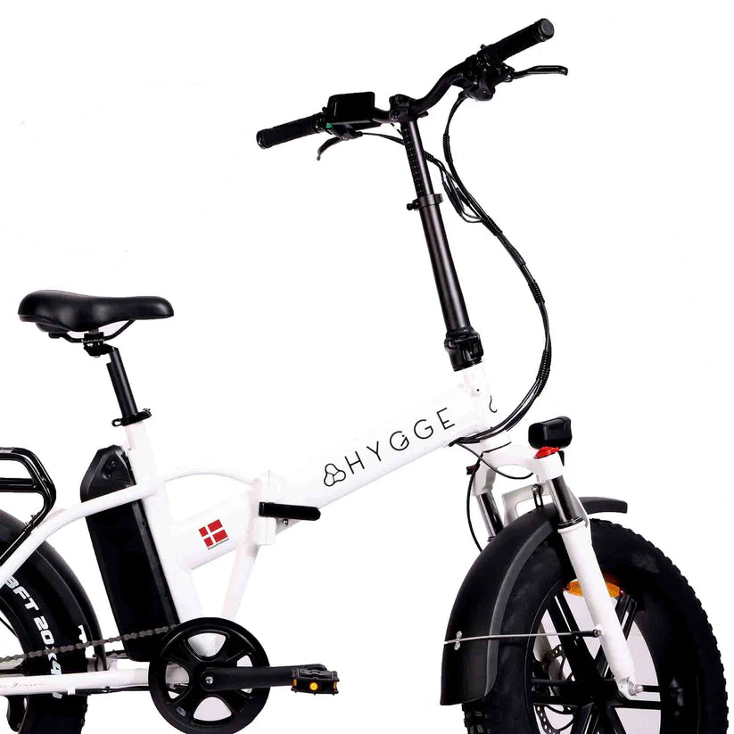 Hygge Vester 250W White Foldable All Terrain & City Electric Bike - Enviro Electric Bikes