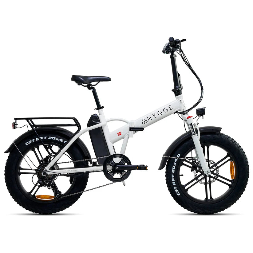 Hygge Vester 250W White Foldable All Terrain & City Electric Bike - Enviro Electric Bikes
