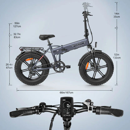 ENGWE EP-2 Pro 750W 120KM Front Suspension Foldable Electric Bike