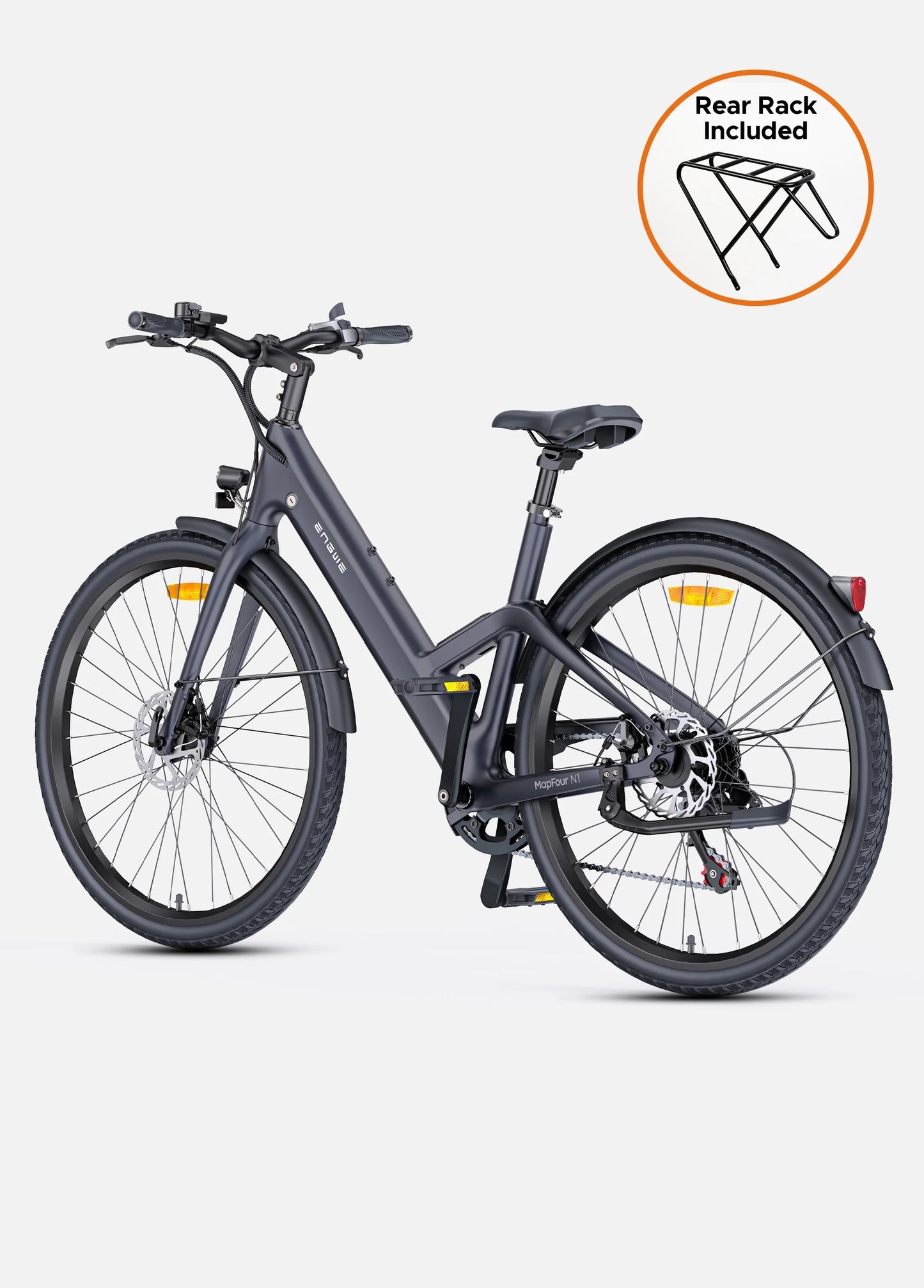 Engwe Mapfour N1 Air Carbon 250W Ultra-lightweight 100KM Long Range Carbon Fiber City E-bike