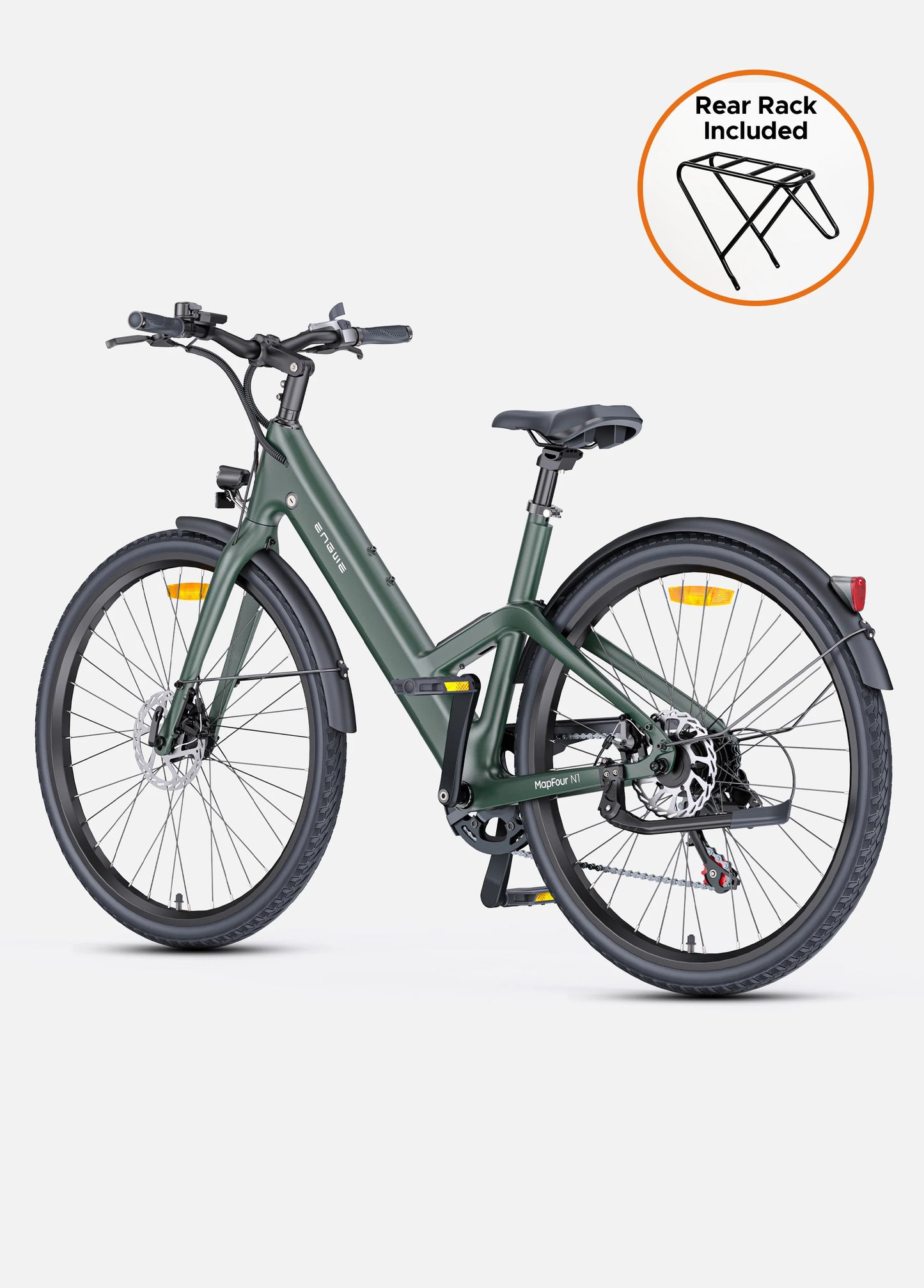 Engwe Mapfour N1 Air Carbon 250W Ultra-lightweight 100KM Long Range Carbon Fiber City E-bike