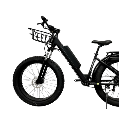 E-Movement Aries (Black) Fat Tyre Mountain Electric Bike