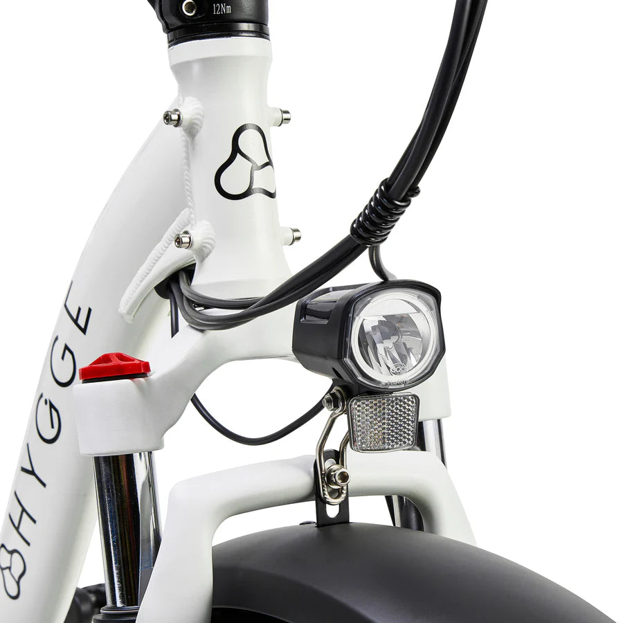 Hygge Vester 250W Step Through Black/White Foldable All Terrain & City Electric Bike - Enviro Electric Bikes