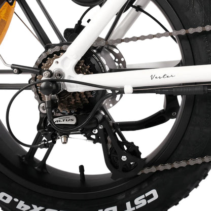 Hygge Vester 250W Step Through Black/White Foldable All Terrain & City Electric Bike - Enviro Electric Bikes