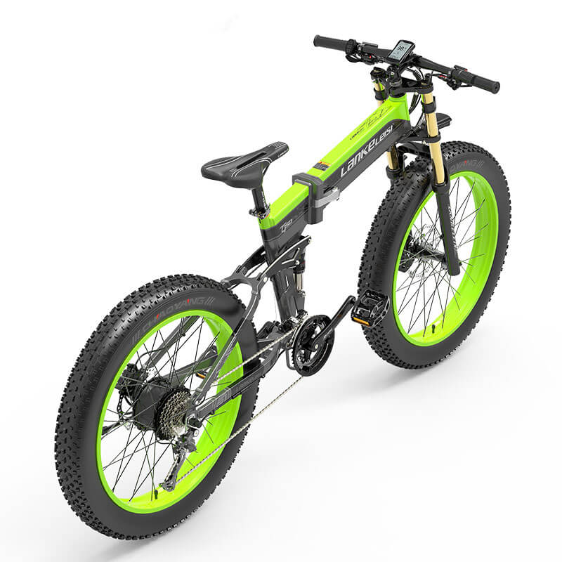 LANKELEISI XT750 PLUS BIG FORK Fat Tire Electric Mountain Bike Yellow