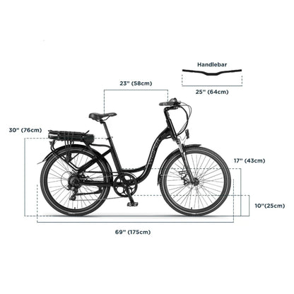 Wisper 705 26" Step Through Electric Bike