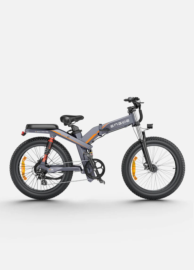 ENGWE X24 1000W 150KM Triple Suspension Foldable Electric Bike - Enviro Electric Bikes