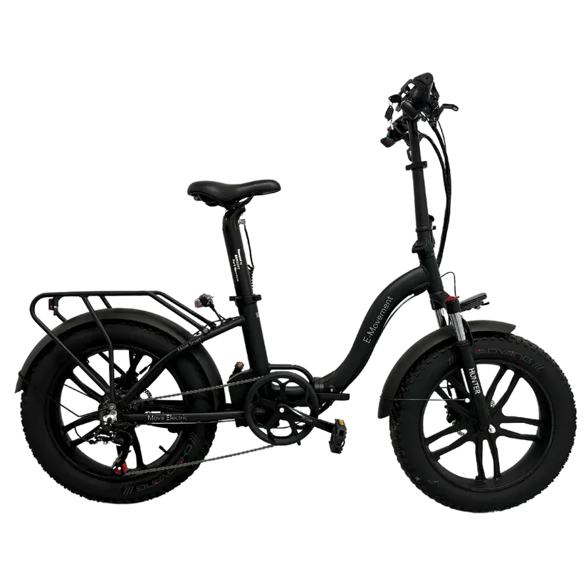 E-Movement Hunter Extreme (Black) Step-Through Folding Fat Tyre Electric Bike