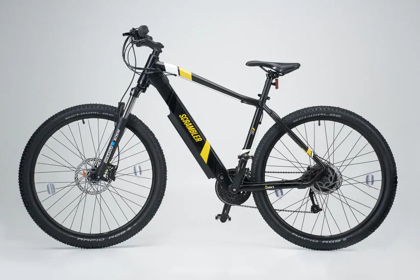 Mark2 Scrambler CL Yellow eMTB 90Nm torque Rockshox air suspension Commute Mountain Electric Bike