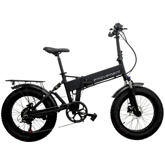 E-Movement Panther v4.2 (Black) Fat Tyre Folding Electric Bike 250W | 500W