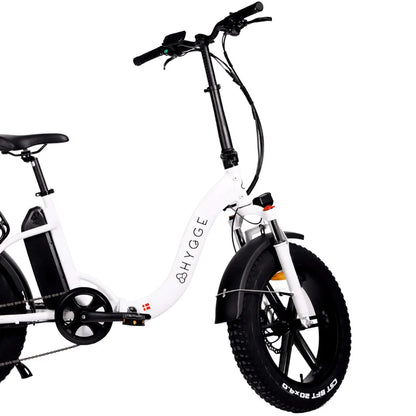 Hygge Vester 250W Step Through White Foldable All Terrain & City Electric Bike