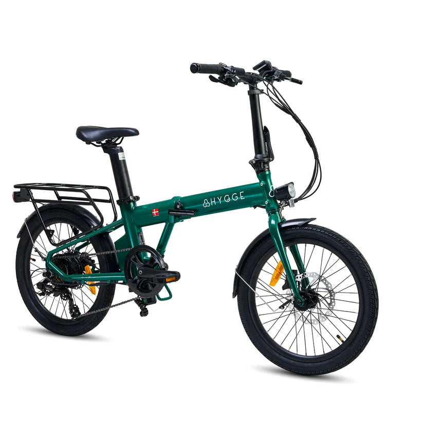 Hygge Virum 250W Green Foldable All Terrain & City Electric Bike