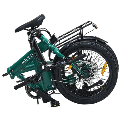 Hygge Virum 250W Green Foldable All Terrain & City Electric Bike