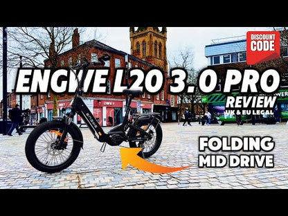 Engwe L20 3.0 Pro 250W 100Nm Mid-Drive Motor Full Suspension Compact Electric Bike