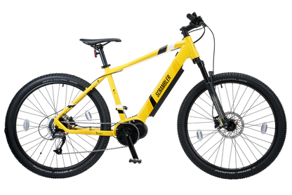 Mark2 Scrambler CL Yellow eMTB 90Nm torque Rockshox air suspension Commute Mountain Electric Bike