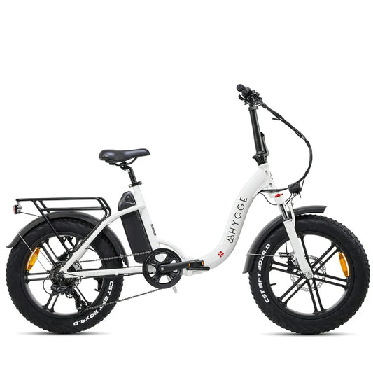 Hygge Vester 250W Step Through White Foldable All Terrain & City Electric Bike