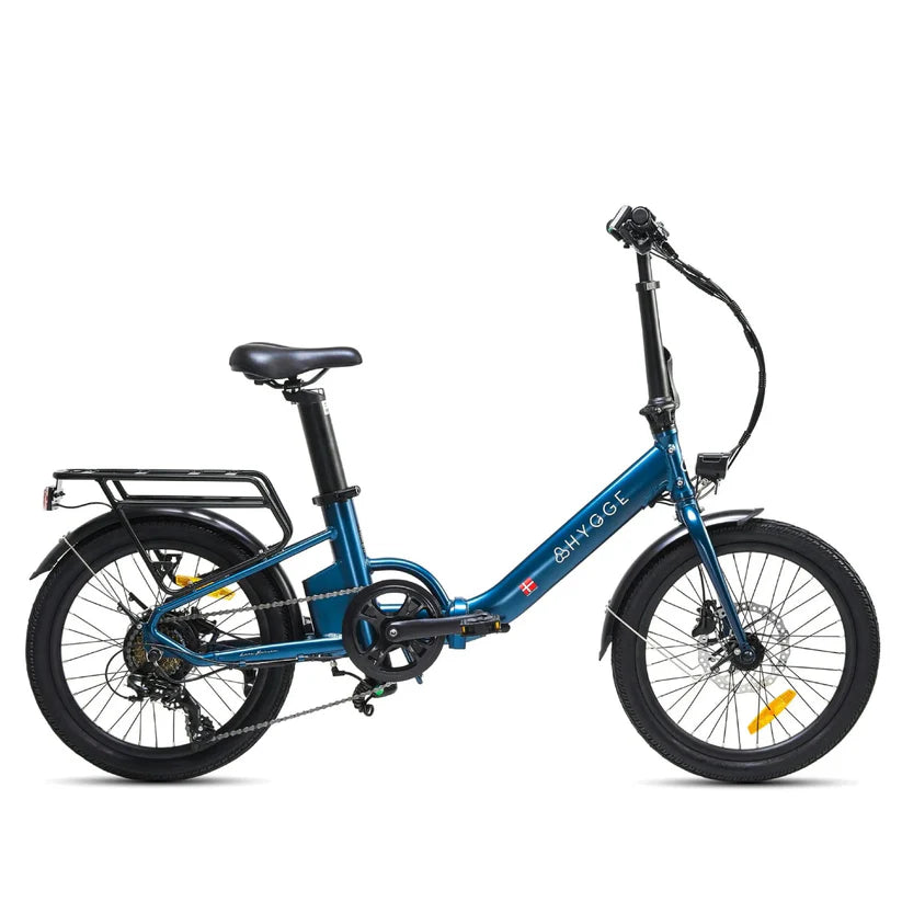 Hygge Virum 250W Navy Blue Step Through Foldable All Terrain & City Electric Bike